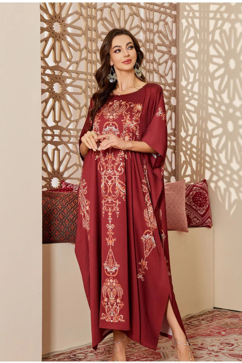 Oversize Female Long Nightgonw Sleep Dress Print Flower Satin Nightwear Home Clothes Spring Summer New Loose Bathrobe Loungewear