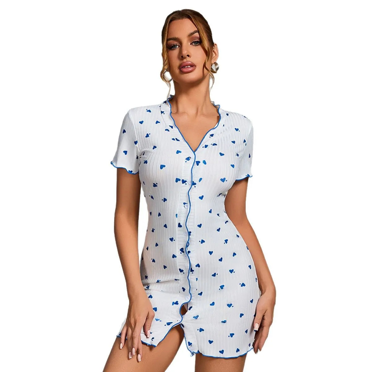 Sexy Nightgown Sleeping Woman Sexy Sleepwear Women Women's Homewear Dress Pajamas Summer Nightie Koszula Nocna Nightdress Pajama