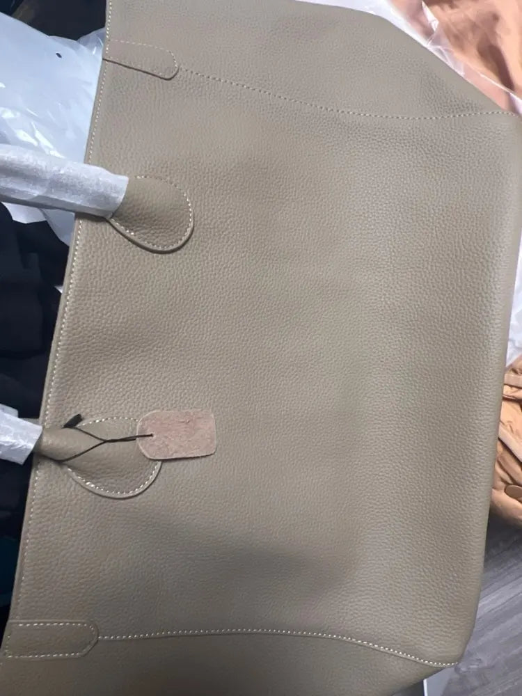 Roomy Women Bag Genuine Leather Handbag Luxury Cowhide Casual Tote Thick Real Natural Leather Bucket Shopper Daily Bag Big Purse