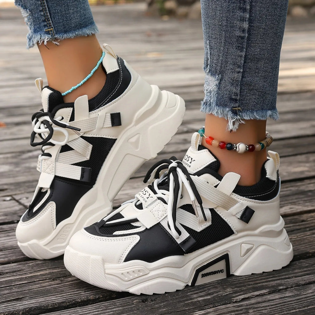 New Sneakers Women Designer Shoes Women Lightweight Mesh Breathable Versatile Outdoor Casual Vulcanize Shoes Zapatos De Mujer