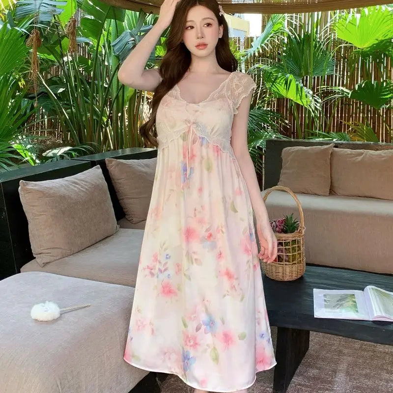 Women's Clothing Sexy Women Night Wear Female Sleepwear Woman Nightgowns Women's Nightgown Seductive Sexy Sleeping Sweaters Home