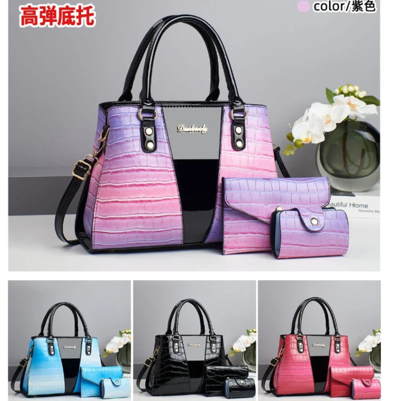 Luxury Designer Shoulder Crossbody Bags High-quality 3Piece Set Women Bags Fashion Ladies Handbags Crossbody Messenger Bag Sac