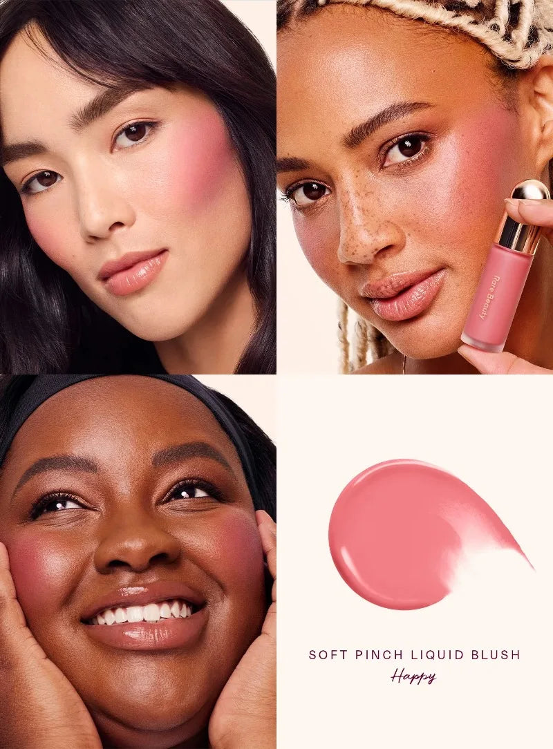 Rare Beauty Liquid Blush Lipstick Blush Eyes Cheek Blusher Waterproof Mositure Face Contour Shadow Liquid Lip Gloss Plump Makeup