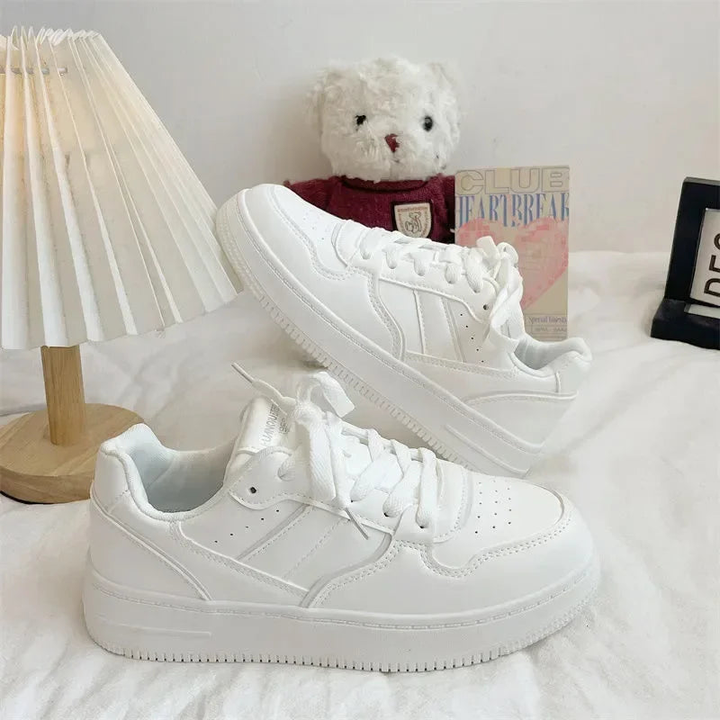New 2025 Woman Tennis Sneakers Fashion Comfort  Sports Board Shoes Casual Academy Style Little White Shoes Female Spring autumn