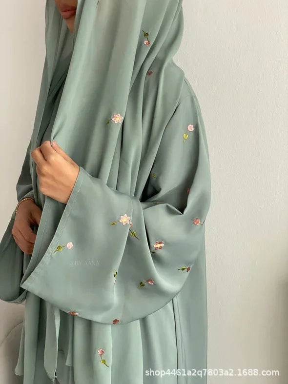 Eid Women Dress Abaya Hijab Muslim Jalabiya Ramadan Embroidery Vestidos Islam Party Dresses Long Robe Morocco Dubai Kaftan