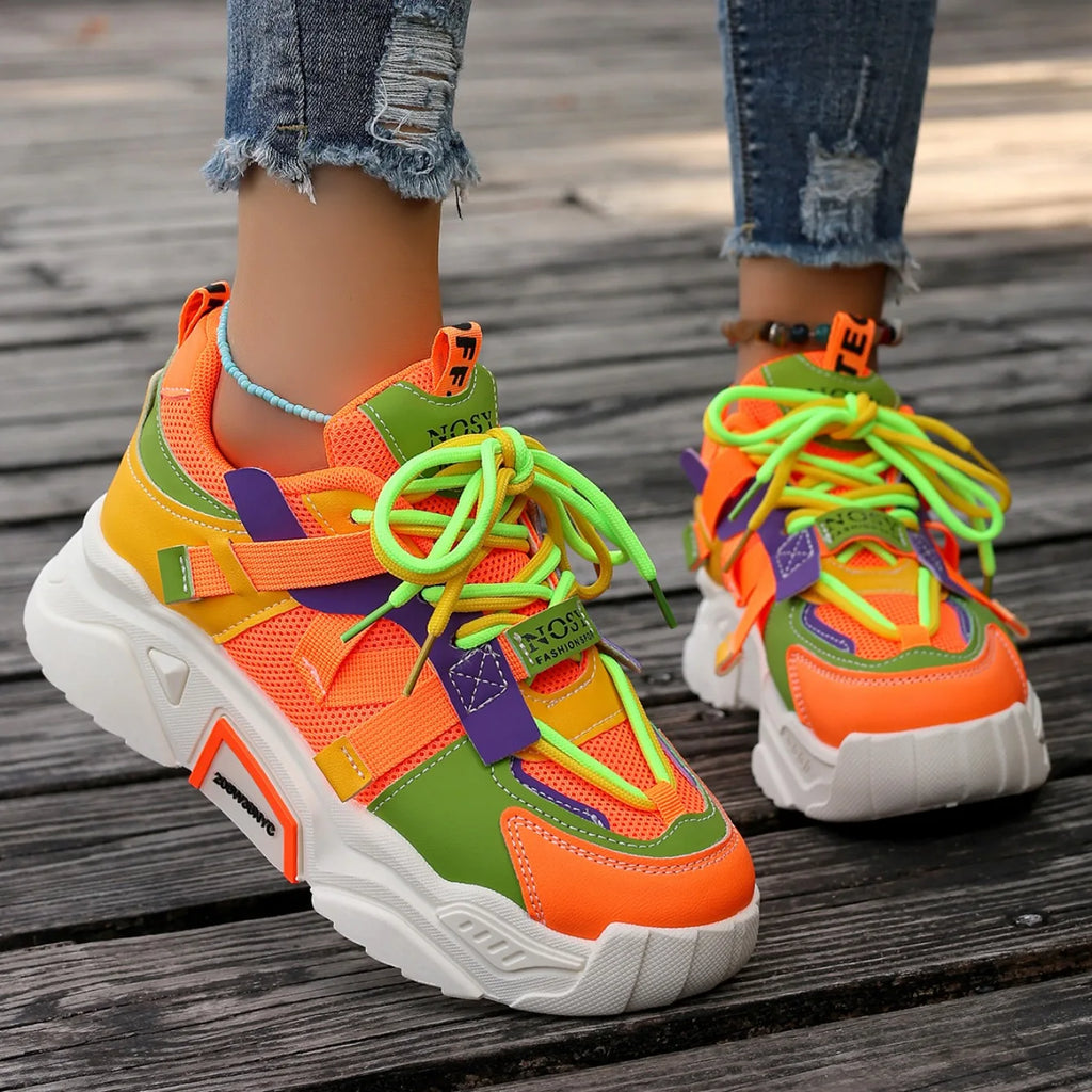 New Sneakers Women Designer Shoes Women Lightweight Mesh Breathable Versatile Outdoor Casual Vulcanize Shoes Zapatos De Mujer