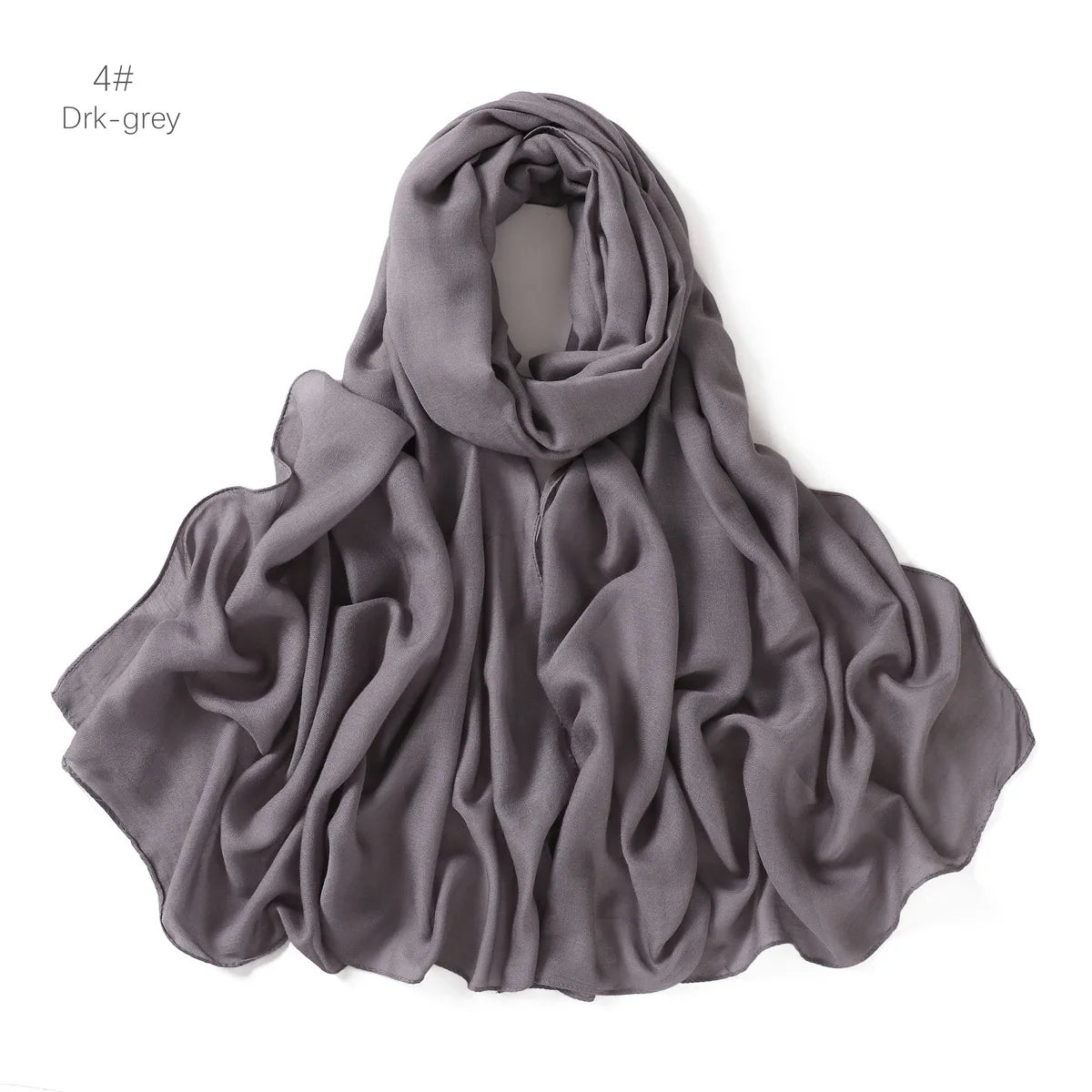 Ramadan Solid Color Modal Cotton Rayon Hijabs Scarf Women Muslim Headscarf Wraps Shawls Femme Musulman Headband Islamic Turban
