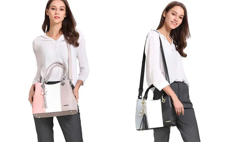 Pomelo Best Women's Handbag Star Accessories Shoulder Bag in Beautiful Colour Combination with Multiple Inner Pocketsder Bag