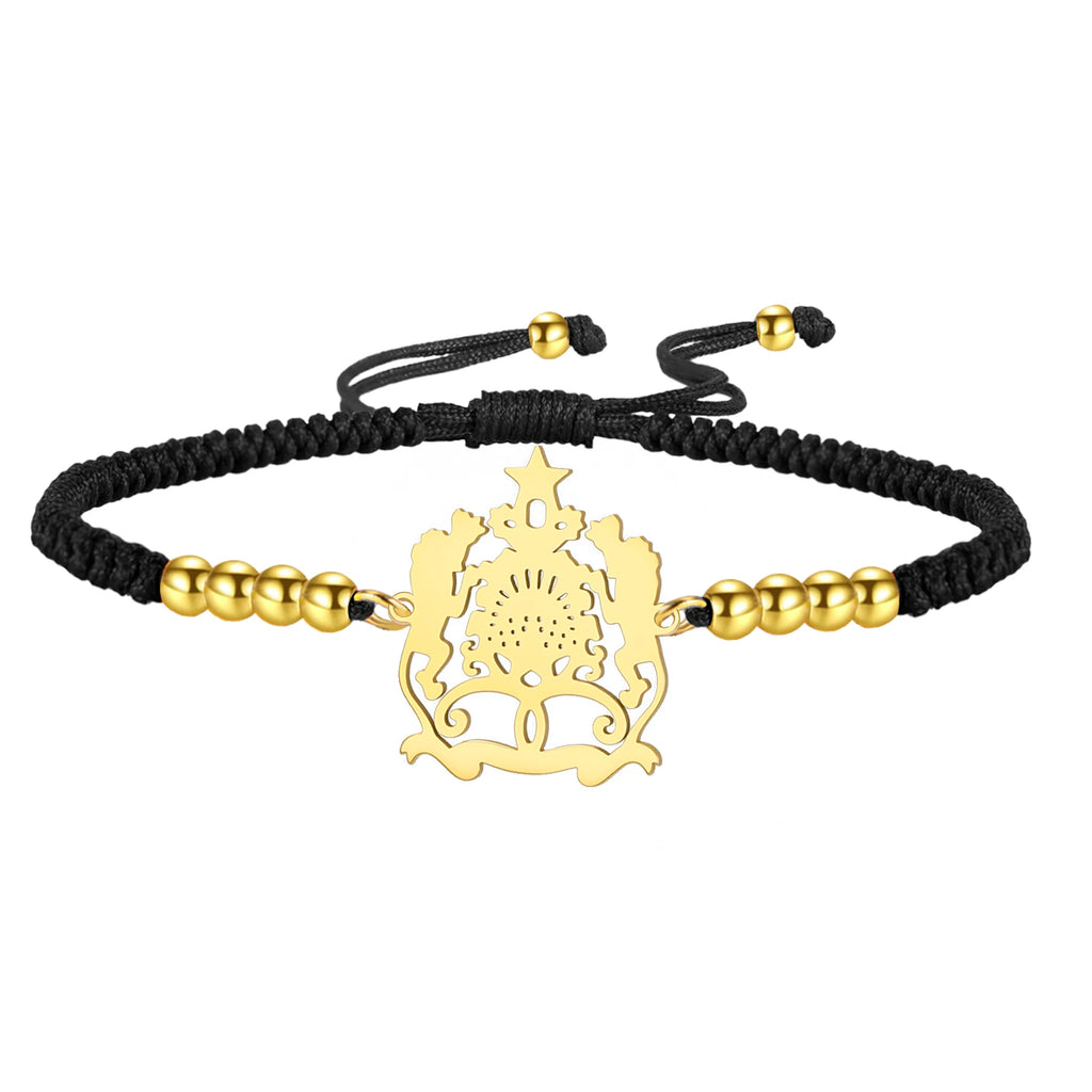 Hipee Morocco Pendant Bracelet  Maroc Stainless Steel National Jewelry for Women Men