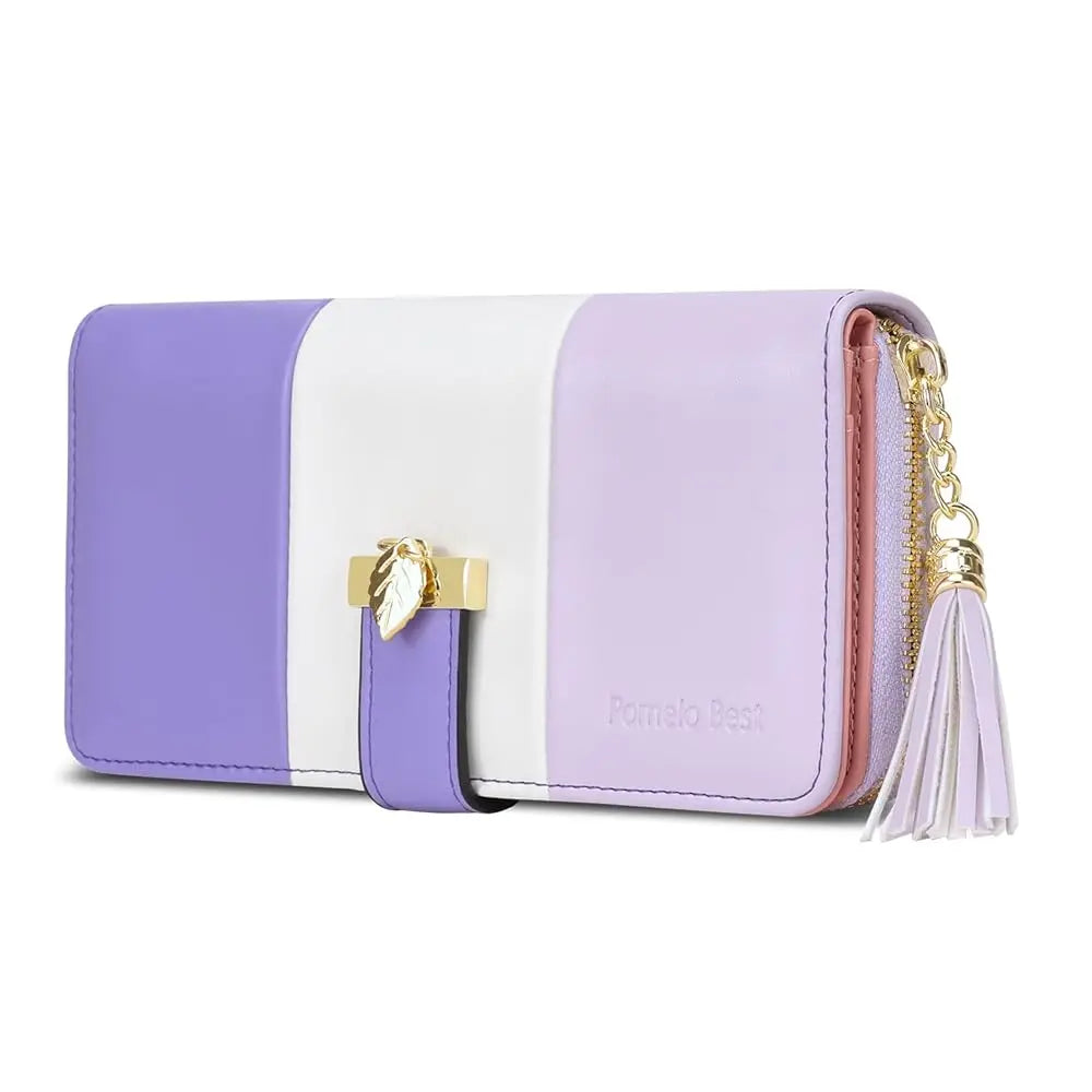 Latest model Fashion Zipper Wallets Womens large capacity Purses Handbags Coin Purse 9 Cards Holder PU Leather Billfold Wallet