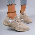 Spring and Autumn New Women's Casual Lace-Up Comfortable, Breathable, Lightweight and Wear-Resistant Sports Shoes