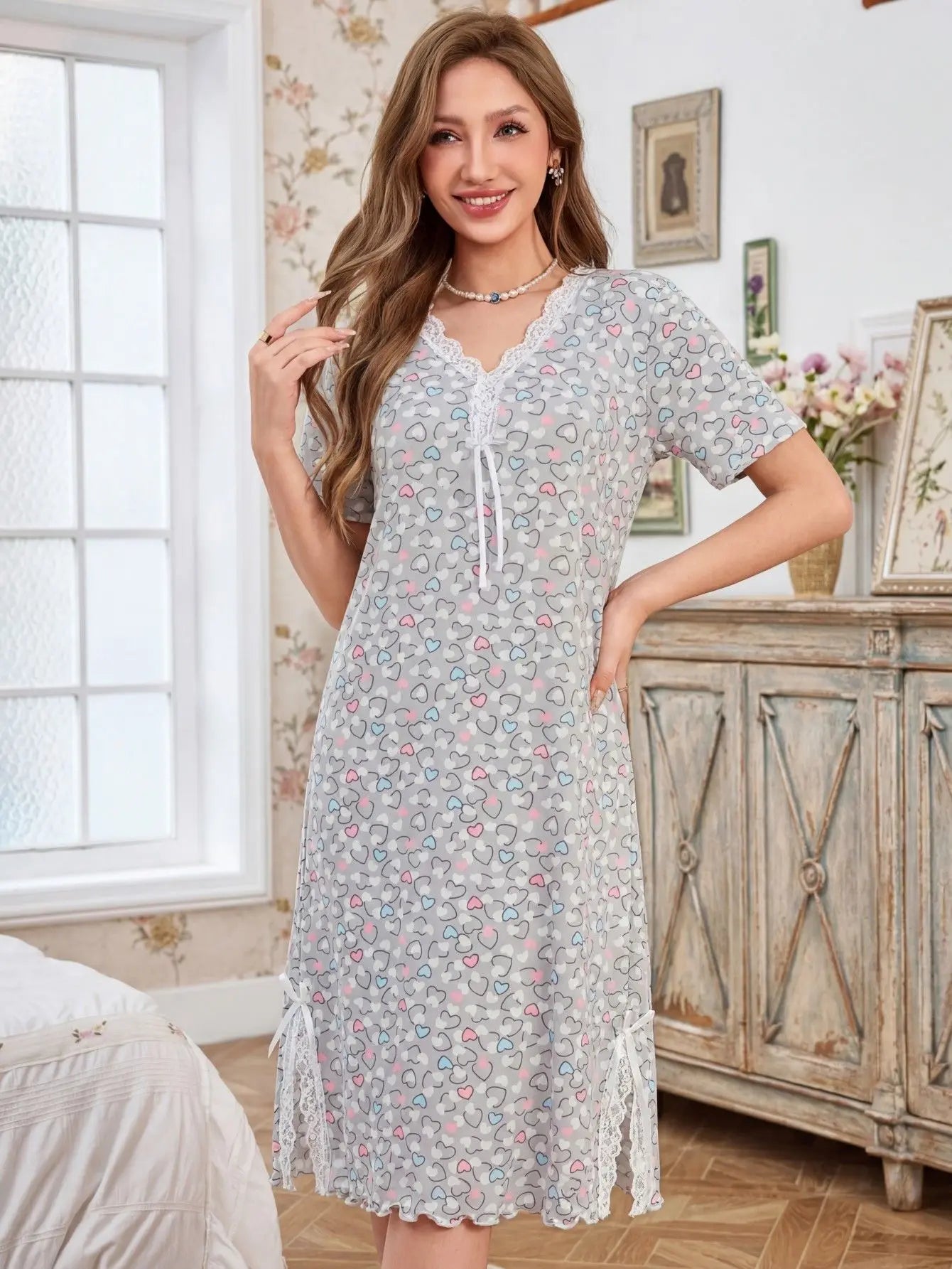 Women's Pajamas Set Pajama Sets Sleepwear Woman Home Suit for Women Nightgowns Pijama Night Wear for Ladies Nightie Trousers Pj