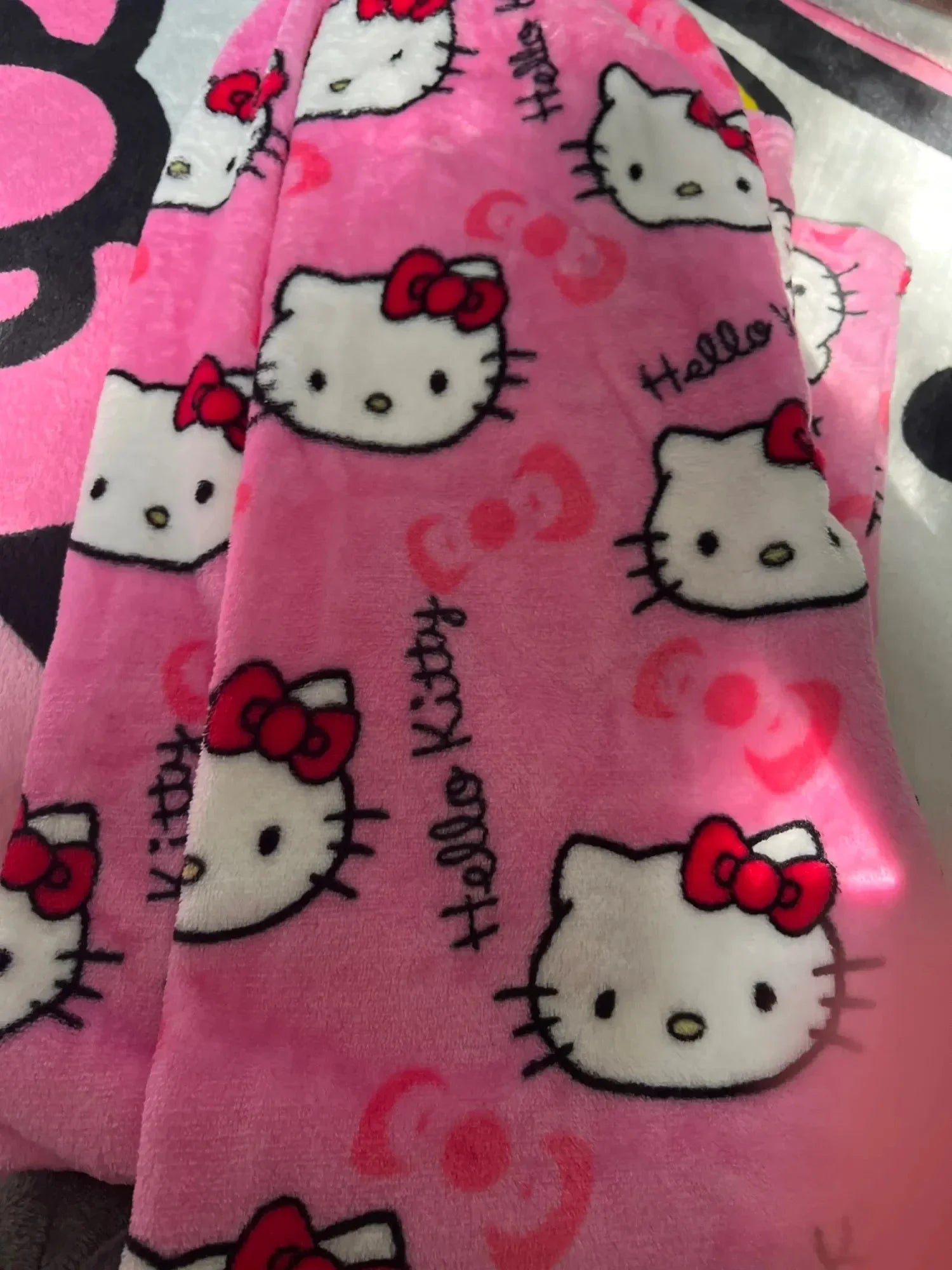 Y2K Hello Kitty pajamas anime women's pajamas cartoon couple walking home pajamas trousers casual homewear