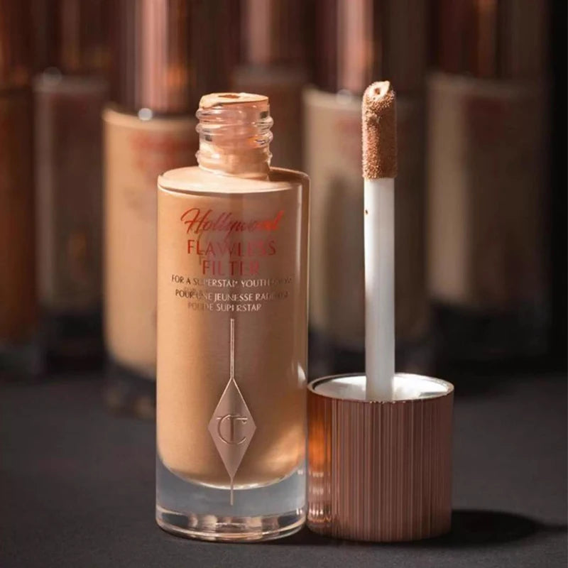 Charlotte Tilbury CT 5Colors Starlight Beauty Liquid Concealer Highlighter Facial Spot Concealer Foundation Skin-friendly Makeup