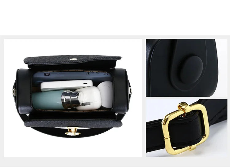 New Simple Fashionable Women's Shoulder Bag Square Box Handbag and Handbag Box-shaped Solid Color Shoulder Bag