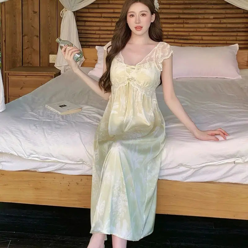 Women's Clothing Sexy Women Night Wear Female Sleepwear Woman Nightgowns Women's Nightgown Seductive Sexy Sleeping Sweaters Home