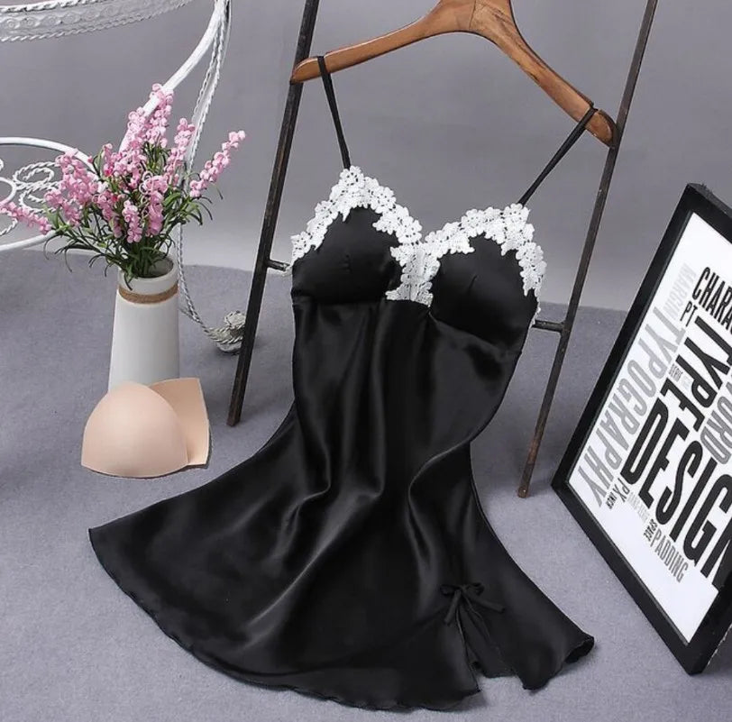 Sexy Spaghetti Strap V-Neck Nightdress Women Nightie Summer Loose Cotton Nightgown Female Cute Print Sleep Dress Light Sleepwear
