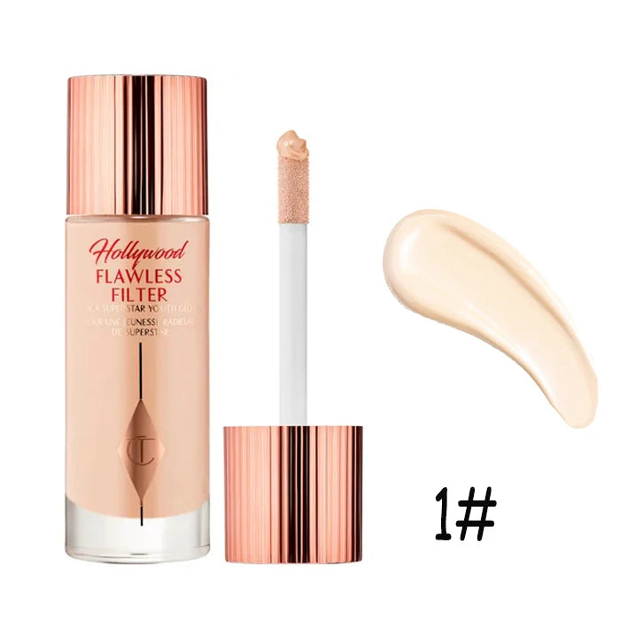 Charlotte Tilbury CT 5Colors Starlight Beauty Liquid Concealer Highlighter Facial Spot Concealer Foundation Skin-friendly Makeup