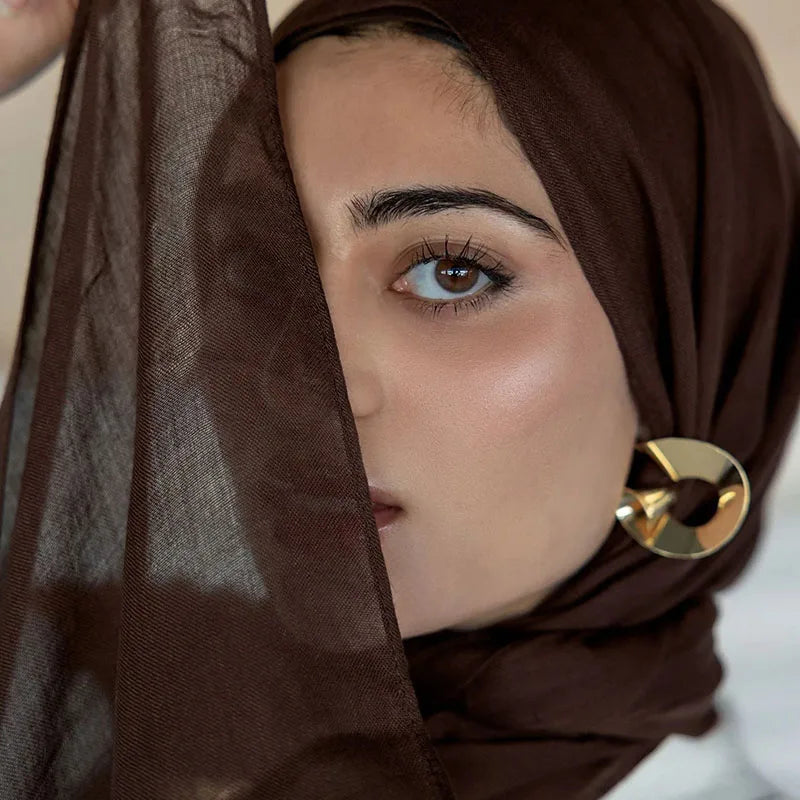 Ramadan Solid Color Modal Cotton Rayon Hijabs Scarf Women Muslim Headscarf Wraps Shawls Femme Musulman Headband Islamic Turban