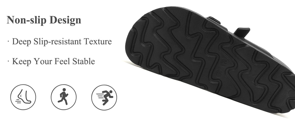 women's summer shoes soft sole eva slippers double adjustable bucks platform sandals beach flip-flops for indoor outdoor wear