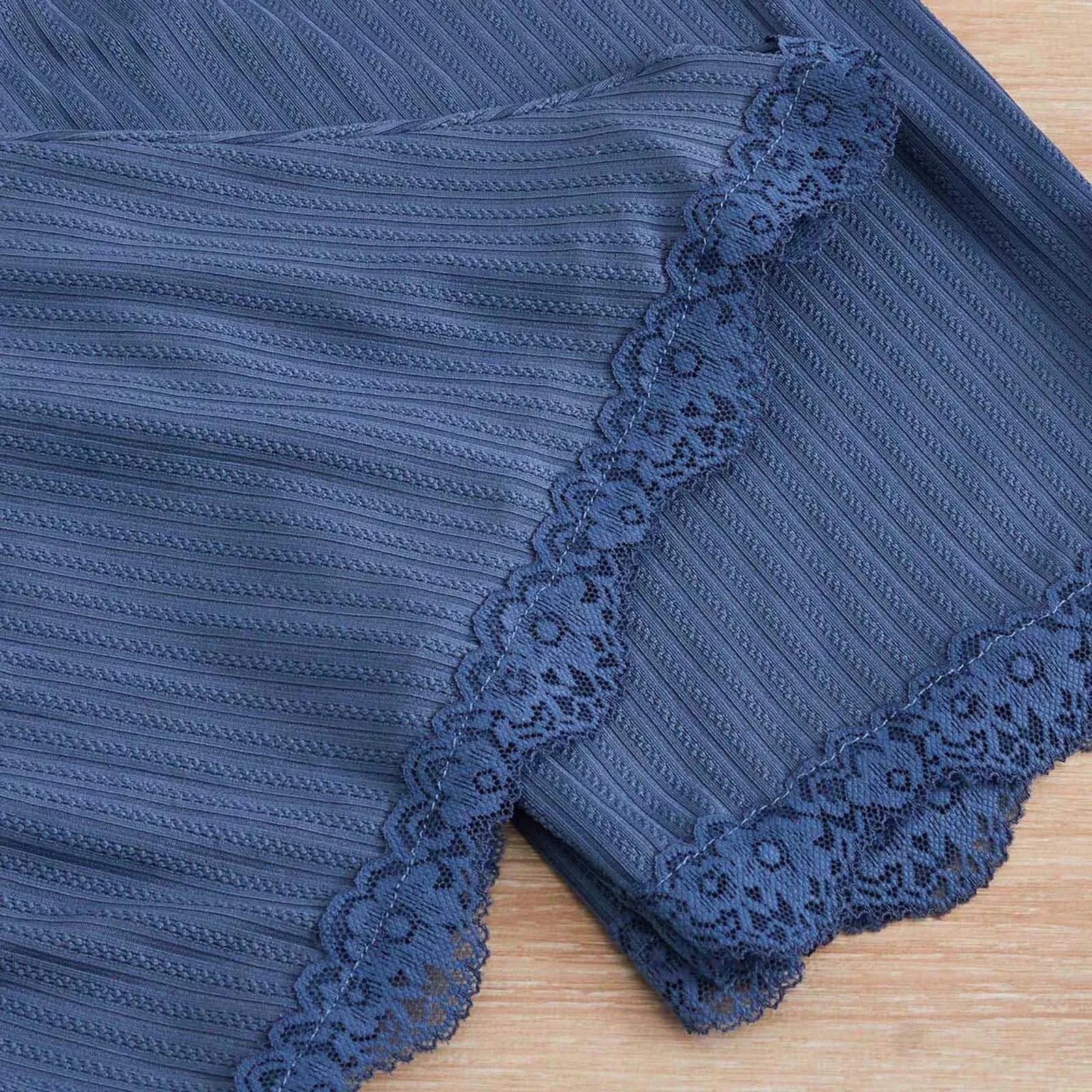 New 2025 Women's Summer 3PCS Pajama Sets Solid Vest Shorts and Pants Paired with Lace Splicing for Homewear Sexy Sleepwear Sets