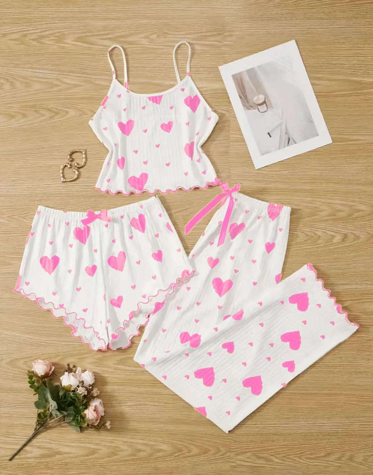 Pajama Suit for Women Woman Pyjamas Set Sexy Women Summer Nightgown Set Women's Home Suit Shorts Pajamas Sleepwear Pants Ladies