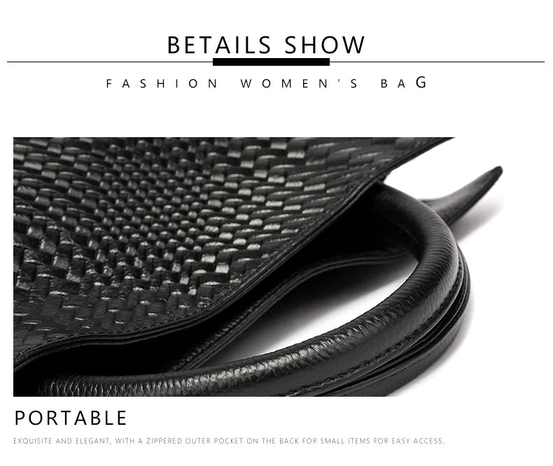 Luxury Top Layer Leather Handbags Minimalism Soft Calfskin Casual Tote Bag Fashion Women ladies handbag