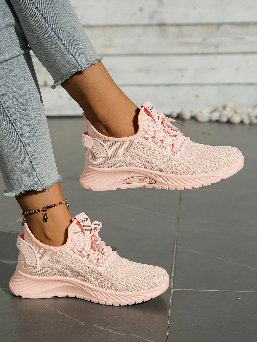 Women shoes casual sneaker fall new fashion leisure sports single shoes wholesale cross-border factory trend fly weaving