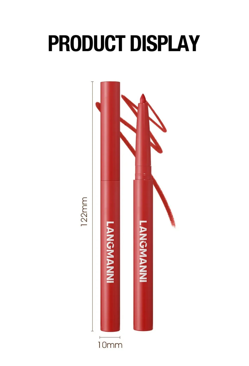 New Rotary Lip Liner 12 Colors Lipstick Pencil Waterproof Long-lasting Matte Lipsticks Non-stick Cup Nude Lips Contour Makeup
