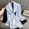 90*180cm Luxury Silk Scarf - Soft Smooth Women's Shawl, Hijab, Beach Wrap, Muffler