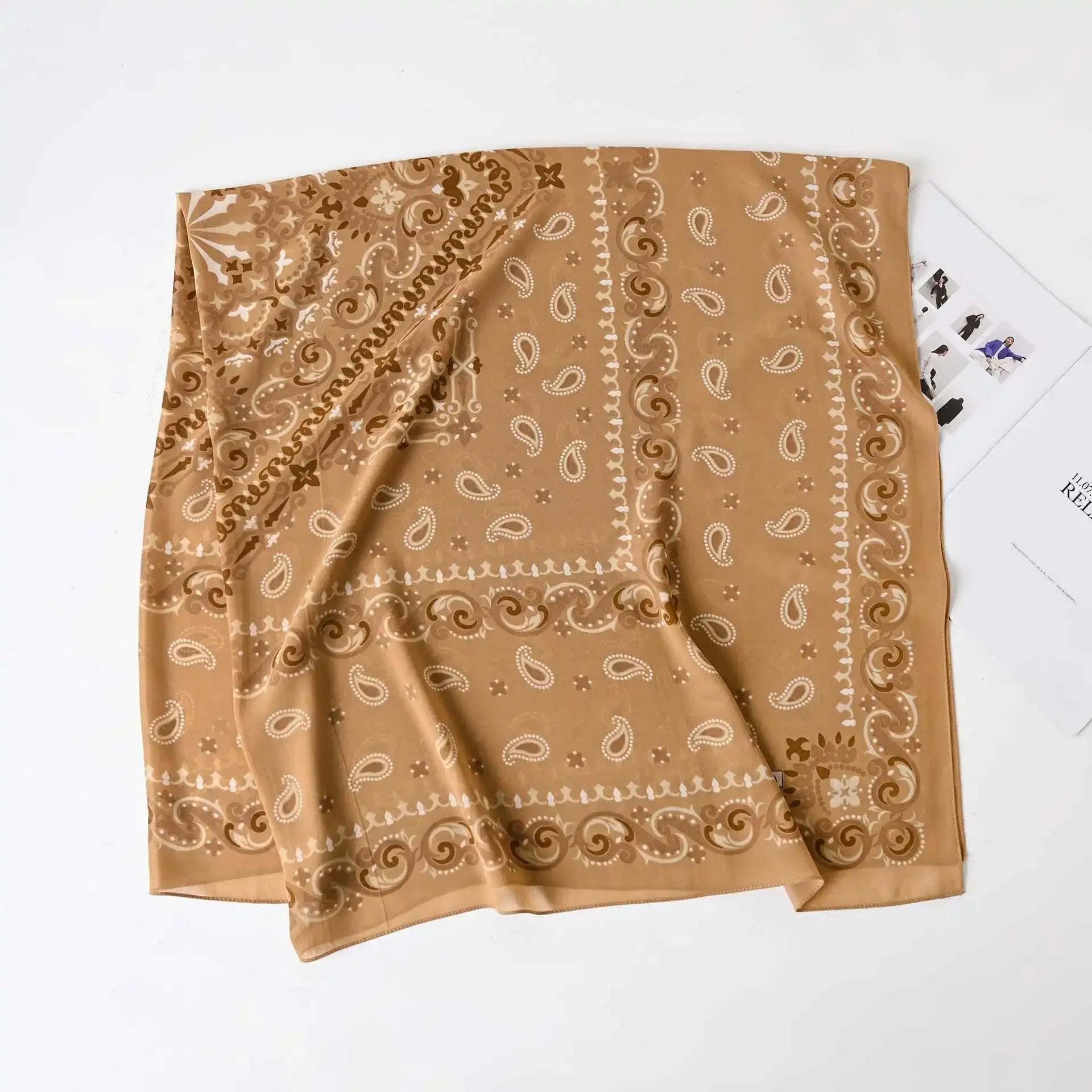 Fashion Muslim Chiffon Hijabs for Women Quadrate Shawl Long Wrap Handscarf Versatile Sunscreen Scarf