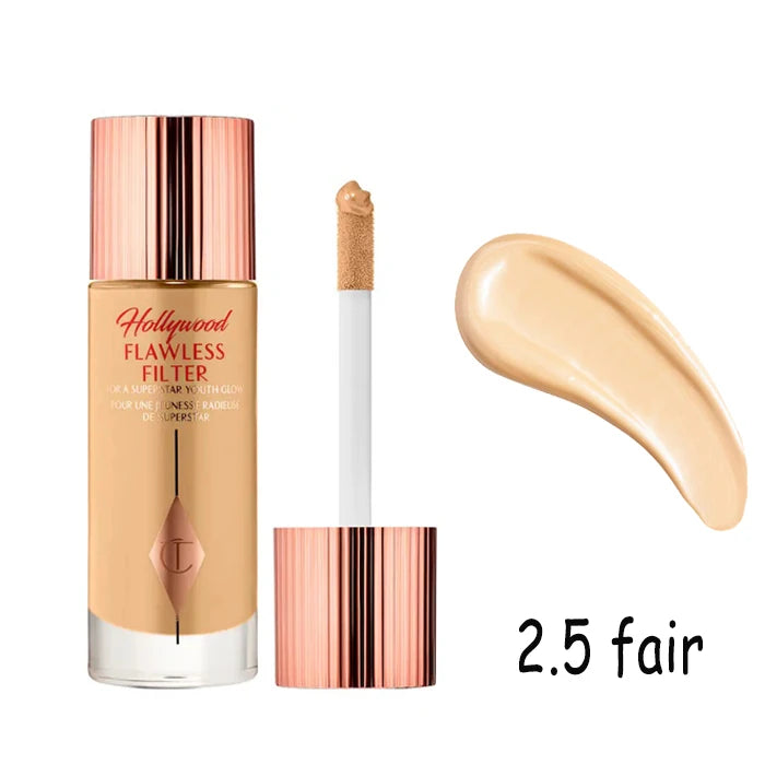 Charlotte Tilbury CT 5Colors Starlight Beauty Liquid Concealer Highlighter Facial Spot Concealer Foundation Skin-friendly Makeup