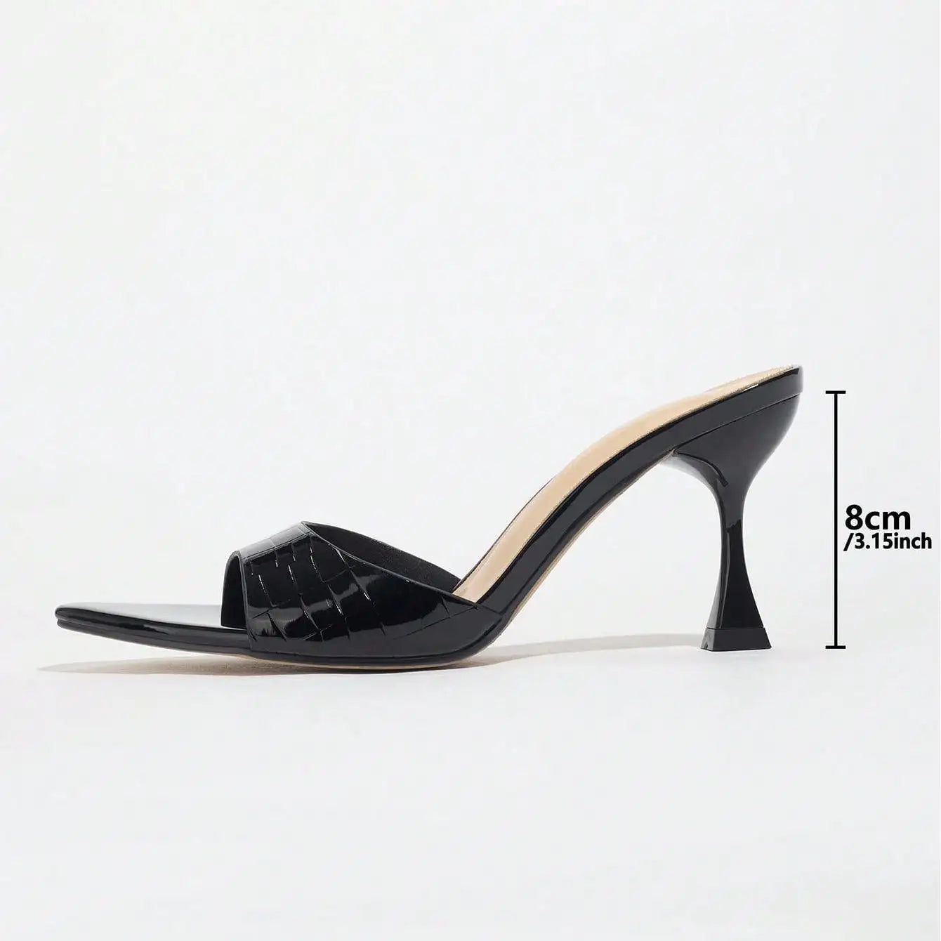 New Ladies Pointed Toe Mirror Surface Sandals High Heels Coffee Brown Strap Thin High Heel slippers Women 2026