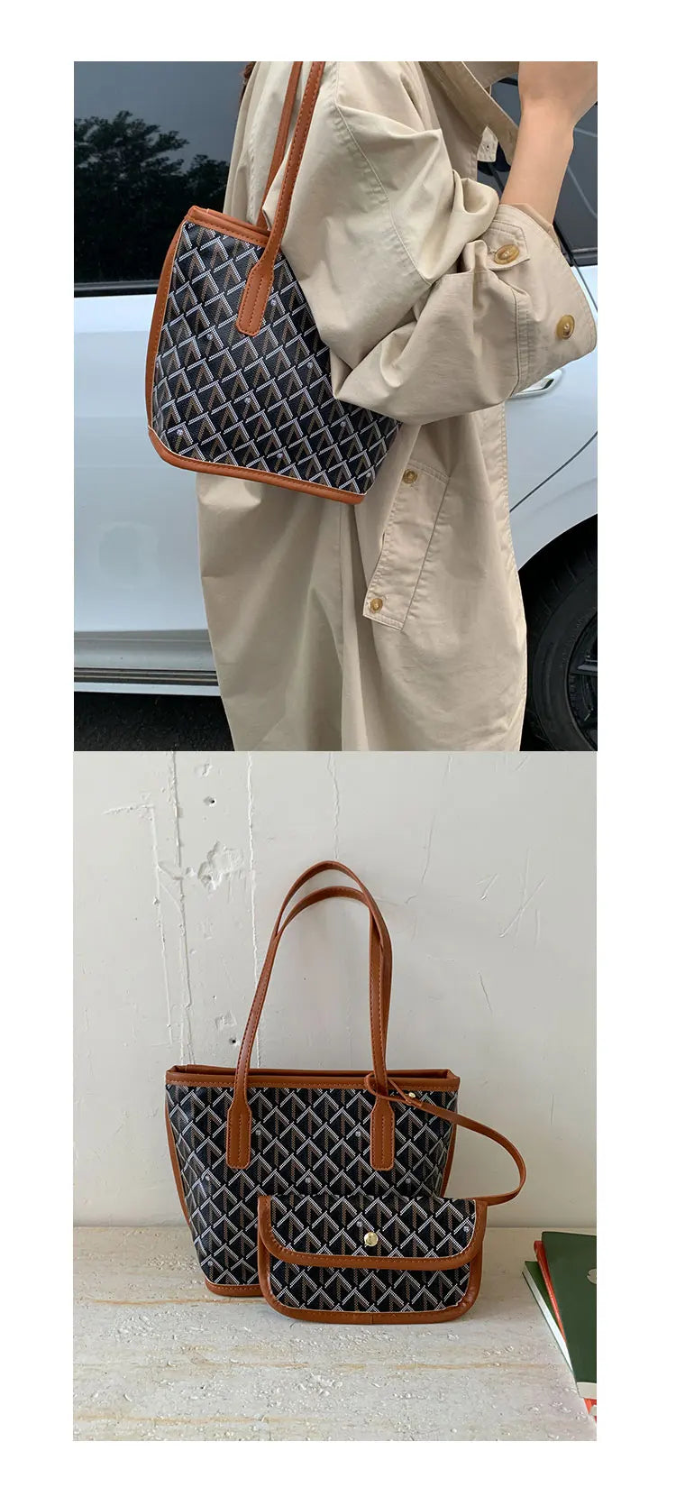 Women's Tote Bag New Simple Double sided Available Mother and Child Large Capacity Casual Handbag Shopping Bag Tote Bag
