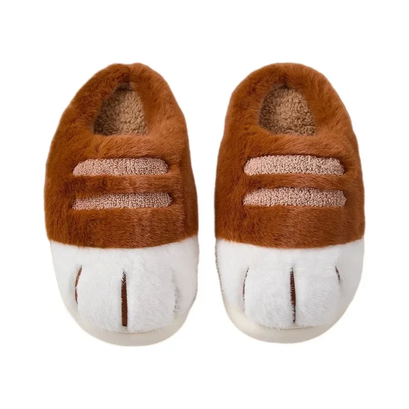 Newest 2025 waterpoof eva cat slippers with paw bottom outdoor garden fur clogs women's home slippers