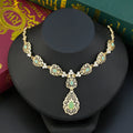 Sunspicems Chic Crystal Pendant Necklace Morocco Wedding Jewelry For Women Algeria Bride Choker Necklace Kaftan Accessories