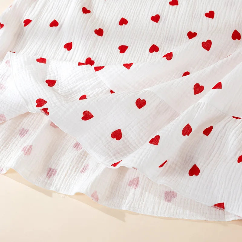 2026 new women's summer cotton yarn, pure cotton suspender sleepwear loose medium to long sweet and cute long skirt home wear