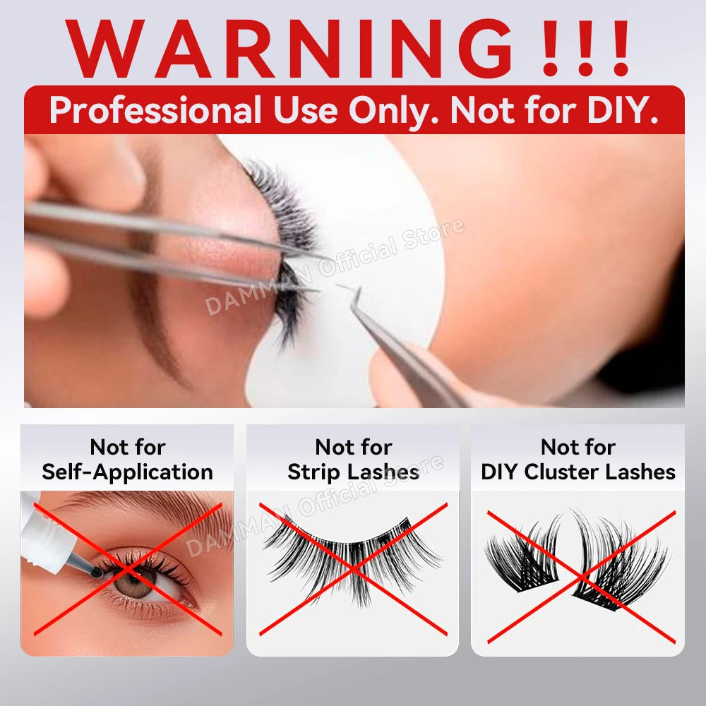 Damman 5ml Eyelash Glue Extension 0.3-0.5S Fast Drying Lashes Extensions Glue Professional Lash Glue Adhesive for Salon Use Only