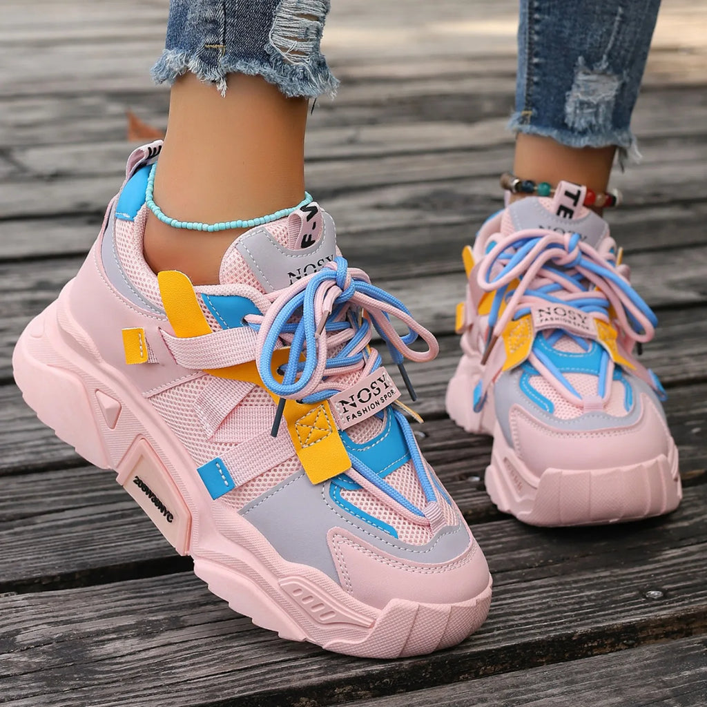 New Sneakers Women Designer Shoes Women Lightweight Mesh Breathable Versatile Outdoor Casual Vulcanize Shoes Zapatos De Mujer