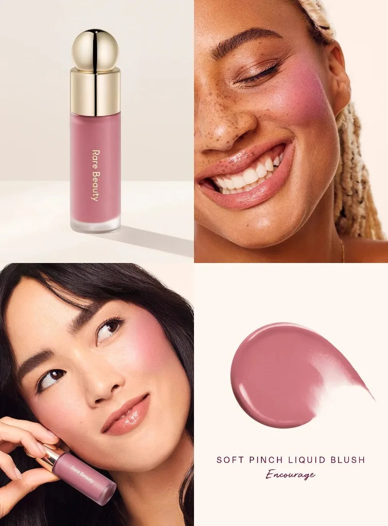 Rare Beauty Liquid Blush Lipstick Blush Eyes Cheek Blusher Waterproof Mositure Face Contour Shadow Liquid Lip Gloss Plump Makeup