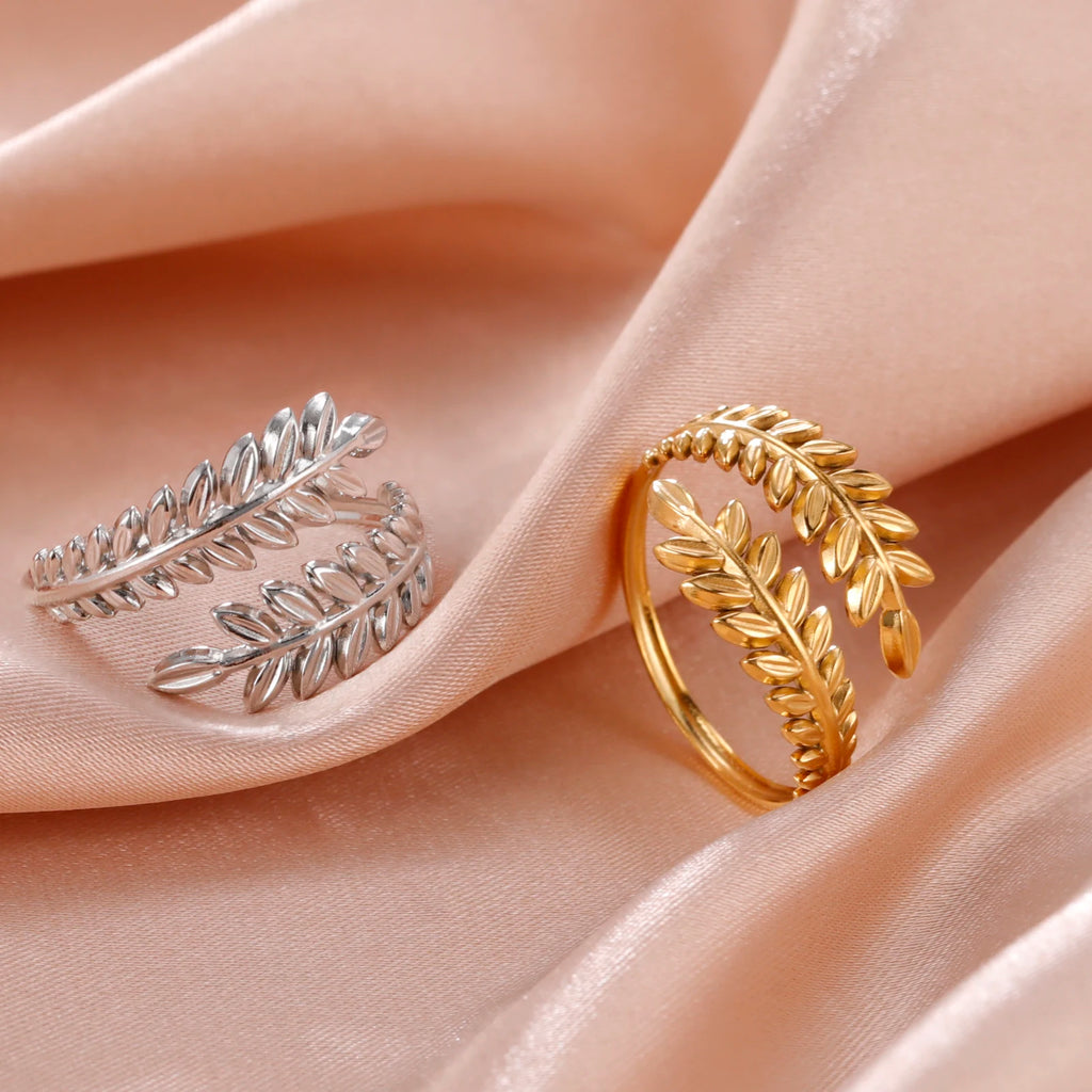 Skyrim Stainless Steel Women Rings Geometric Heart Aesthetic Adjustable Open Finger Ring Fashion Party Jewelry Gifts Wholesale