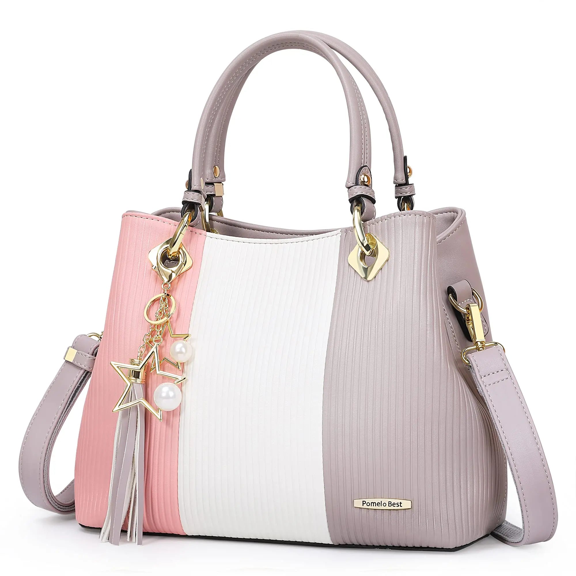 Ladies Large Tote Handle Bag Women PU Leather Tote Handbags with Multiple Pockets Waterproof Female Tote Shoulder Bags