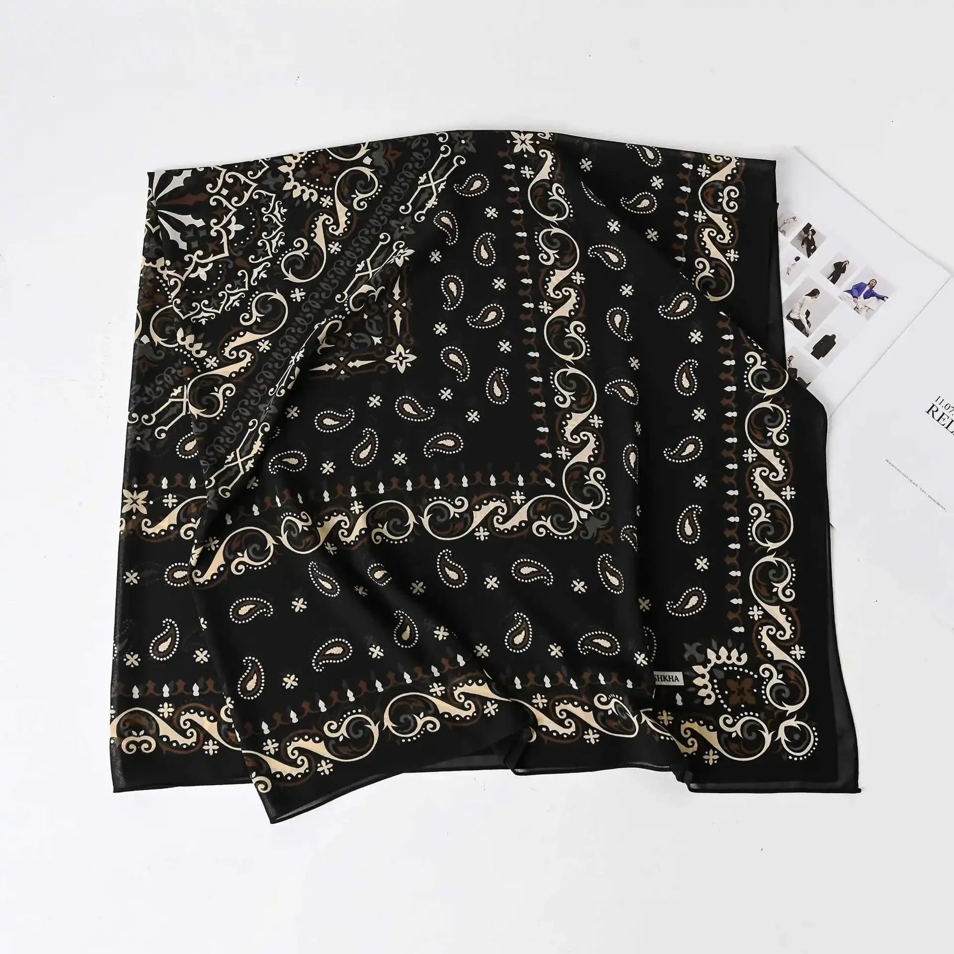 Fashion Muslim Chiffon Hijabs for Women Quadrate Shawl Long Wrap Handscarf Versatile Sunscreen Scarf