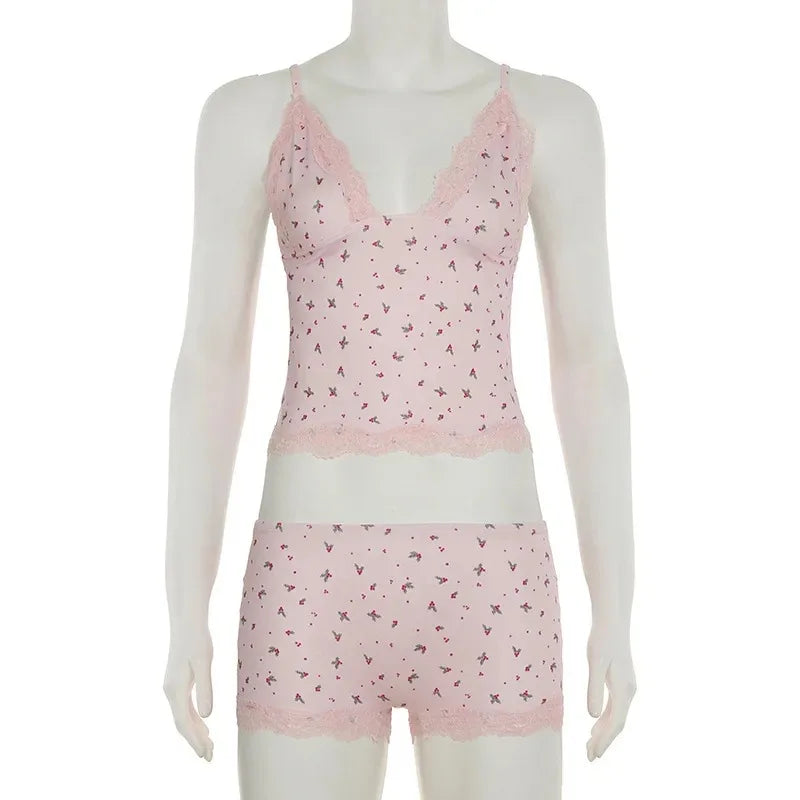 2026High Waist Slim Shorts Feminine Loungewear Sleepwear Pajamas for Women