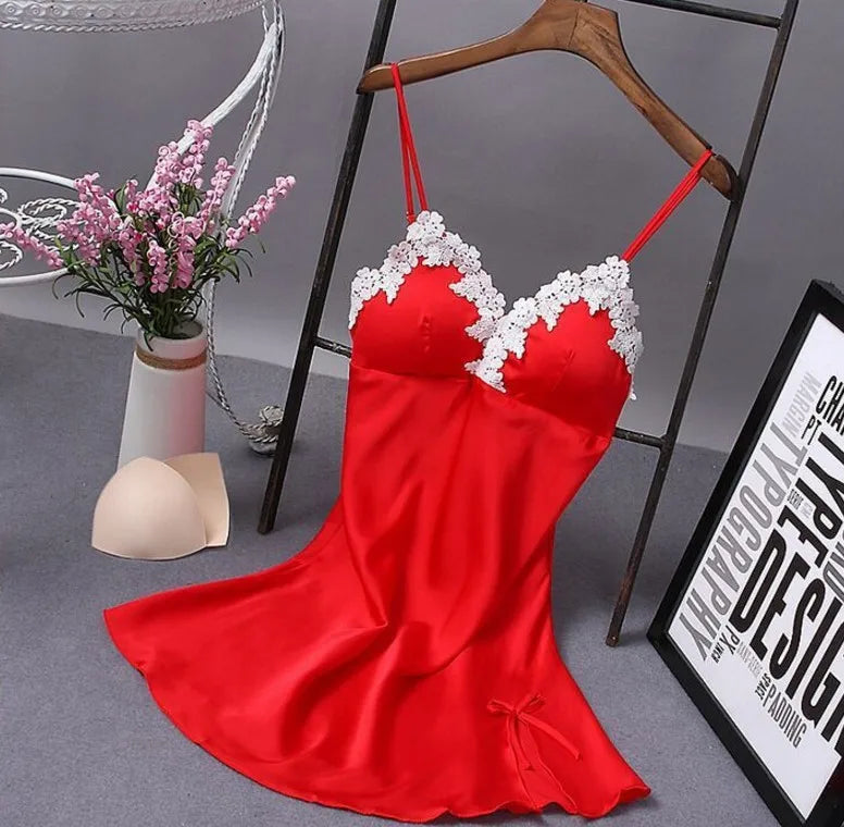 Sexy Spaghetti Strap V-Neck Nightdress Women Nightie Summer Loose Cotton Nightgown Female Cute Print Sleep Dress Light Sleepwear