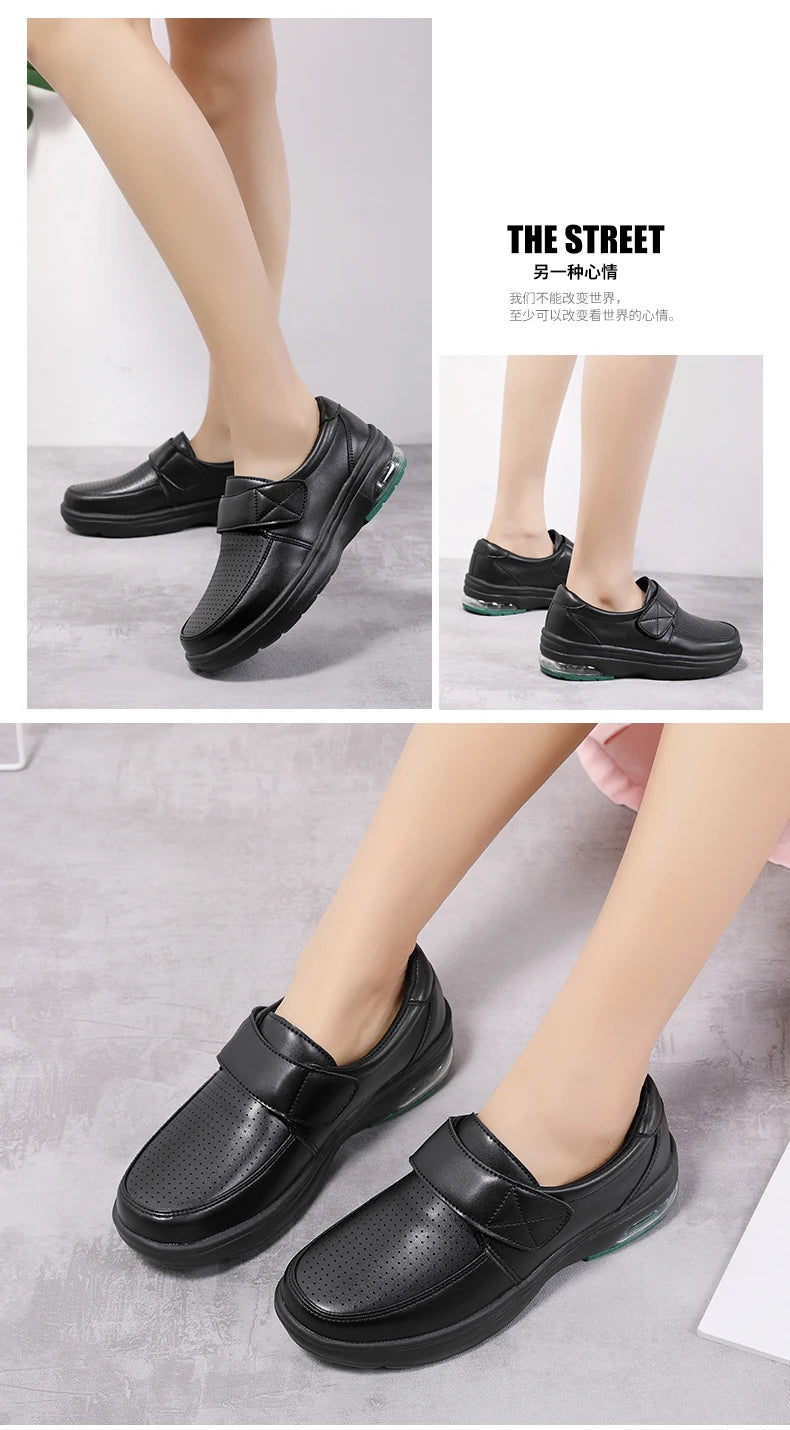 Sneakers Woman Nurse Clogs Shoes - Nursing Women Summer Shoe Female Health Work Flat Walking Soft Non Slip Hospital Nurse