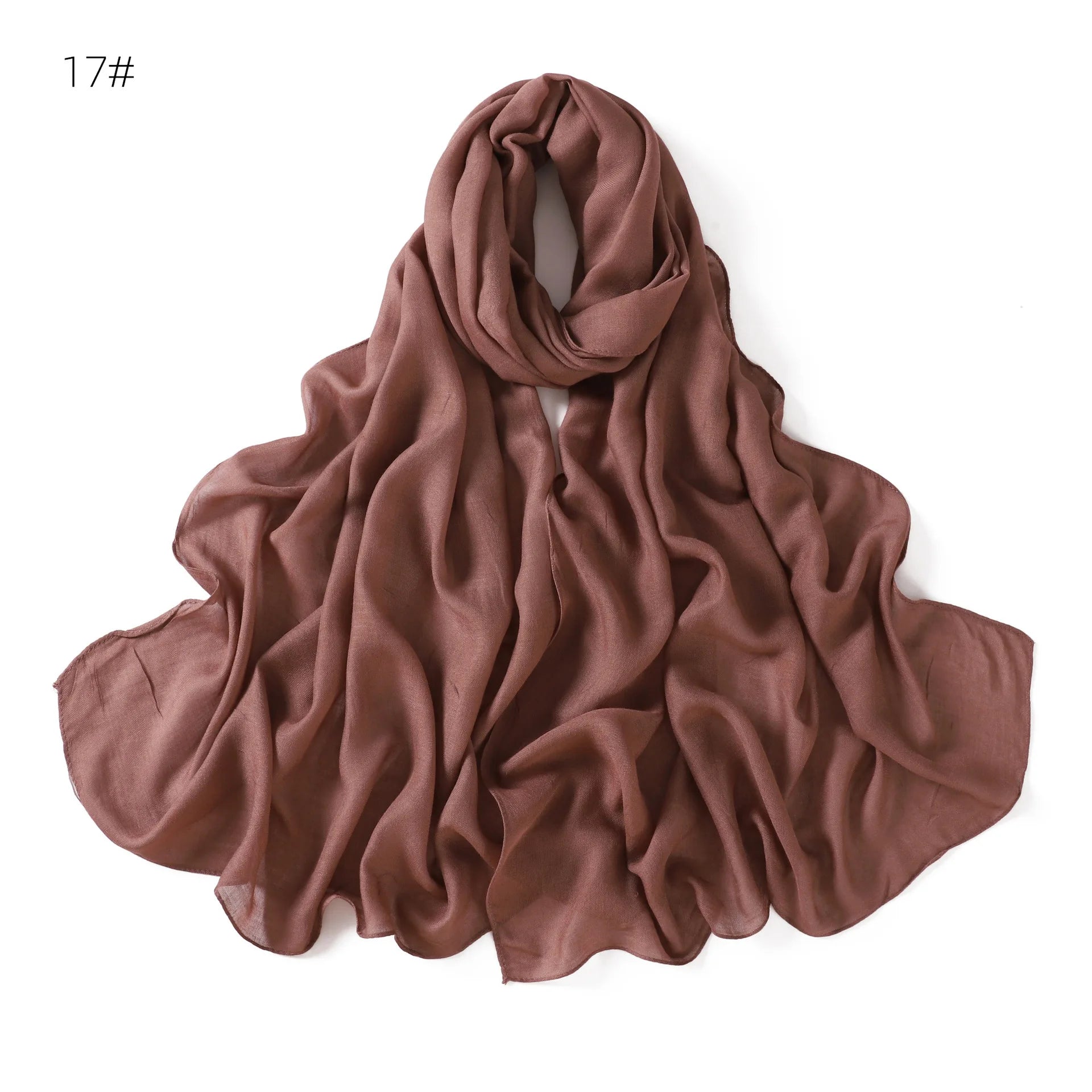 Ramadan Solid Color Modal Cotton Rayon Hijabs Scarf Women Muslim Headscarf Wraps Shawls Femme Musulman Headband Islamic Turban