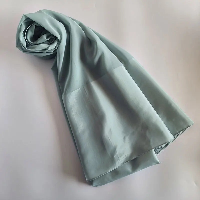 70x180cm Lightweight Chiffon Scarf with Border - Breathable Long Shawl, Women's Wrap, Dust & Sun Protection