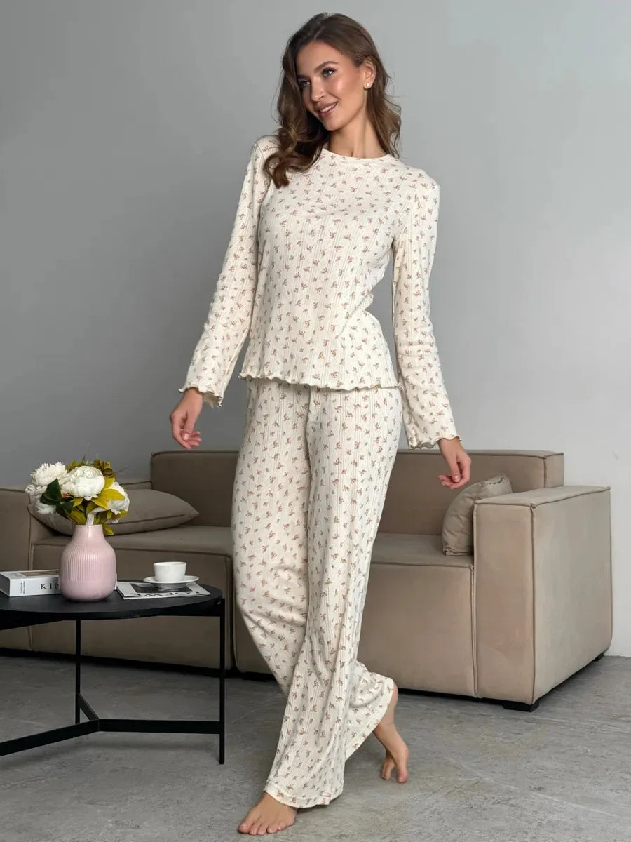 Women's Pajamas Set Pajama Sets Sleepwear Woman Home Suit for Women Nightgowns Pijama Night Wear for Ladies Nightie Trousers Pj