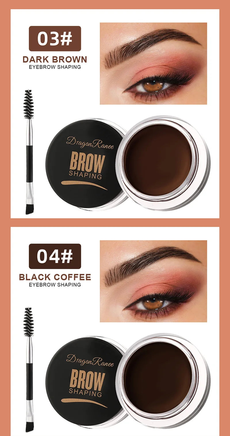 Dragon Ranee 6color Wild Eyebrow Styling Eyebrow Cream Styling Eyebrow Gel Soap Wax White Eyebrow Cream